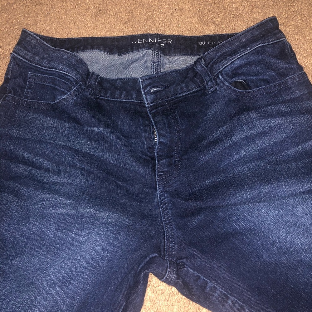 Jennifer Lopez Skinny Ankle cropped jeans